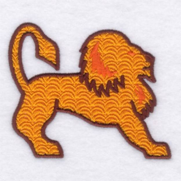 Picture of African Lion Machine Embroidery Design