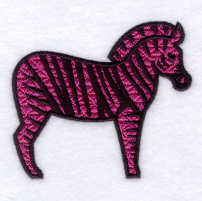 African Zebra Machine Embroidery Design