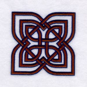 Picture of Celtic Knot Leaf Machine Embroidery Design