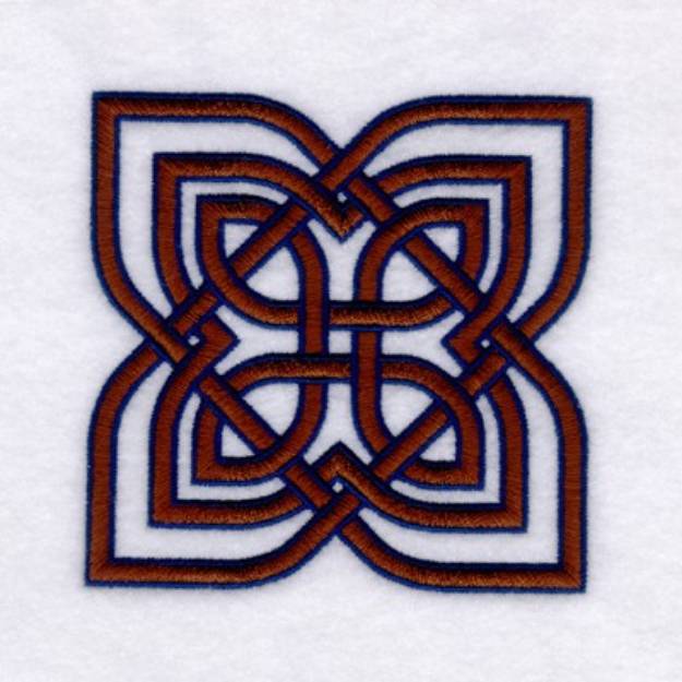 Picture of Celtic Knot Leaf Machine Embroidery Design