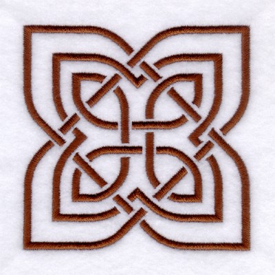 Celtic Knot Leaf Machine Embroidery Design