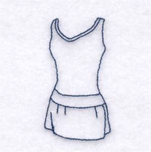 Picture of Skirted Swimsuit Machine Embroidery Design