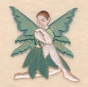 Picture of Sitting Fairy Machine Embroidery Design