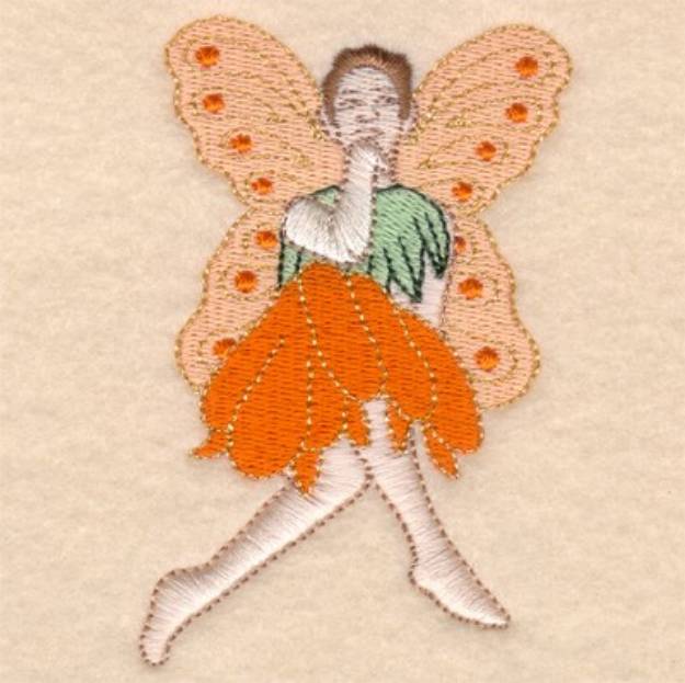 Picture of Thinking Fairy Machine Embroidery Design