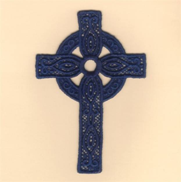 Picture of Lace Cross 5 Machine Embroidery Design