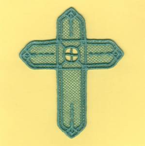 Picture of Lace Cross 7 Machine Embroidery Design