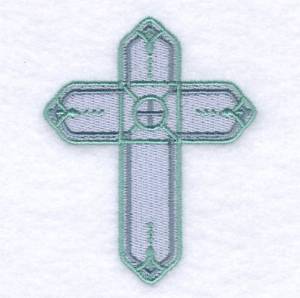 Picture of Decorative Cross 3 Machine Embroidery Design