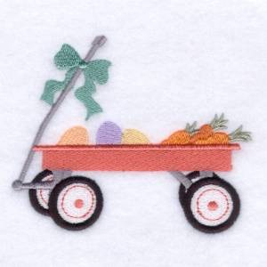 Picture of Easter Egg Wagon Machine Embroidery Design
