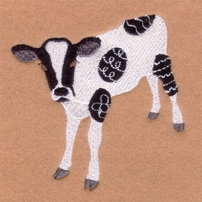 Easter Cow Machine Embroidery Design