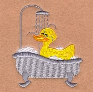 Picture of Rinsing Rubber Ducky Machine Embroidery Design