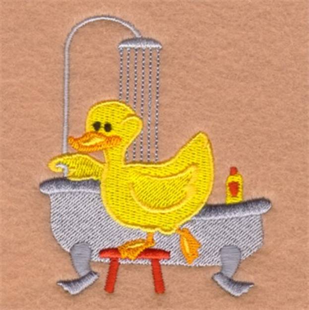 Picture of Shower Rubber Ducky Machine Embroidery Design