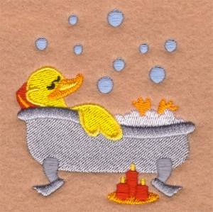 Picture of Relaxing Rubber Ducky Machine Embroidery Design
