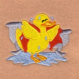 Picture of Drying Off Rubber Ducky Machine Embroidery Design