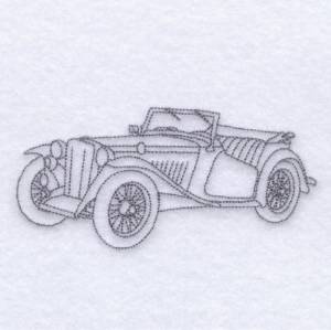 Picture of Classic Car Outlined Machine Embroidery Design