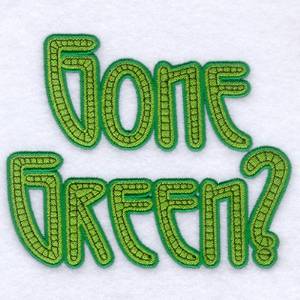 Picture of Gone Green? Machine Embroidery Design