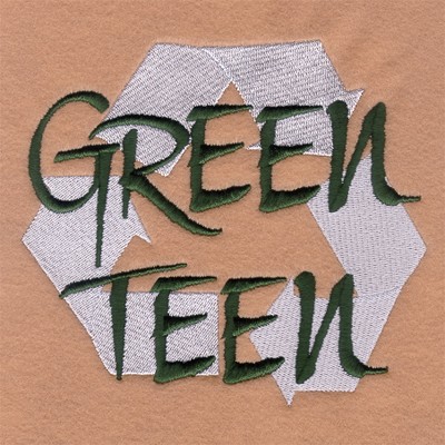 Green Teen Machine Embroidery Design