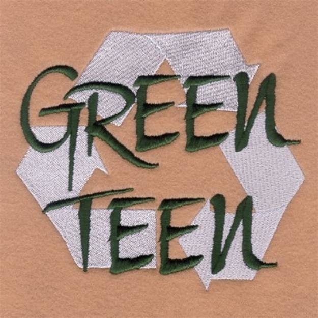 Picture of Green Teen Machine Embroidery Design