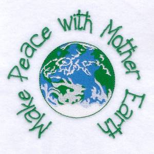 Picture of Make Peace With Mother Earth Machine Embroidery Design