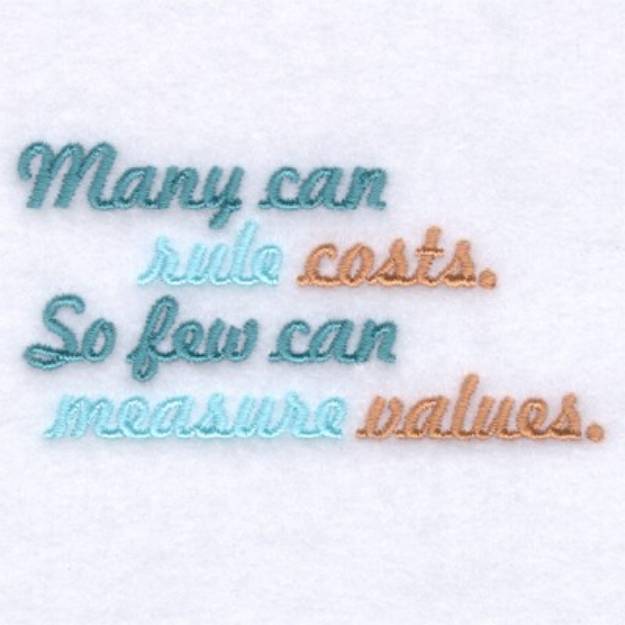 Picture of Measure Values Machine Embroidery Design