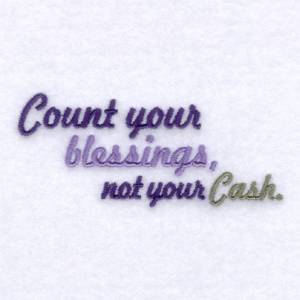 Picture of Count Blessings Machine Embroidery Design