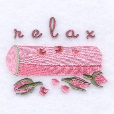 Relax Pillow Machine Embroidery Design