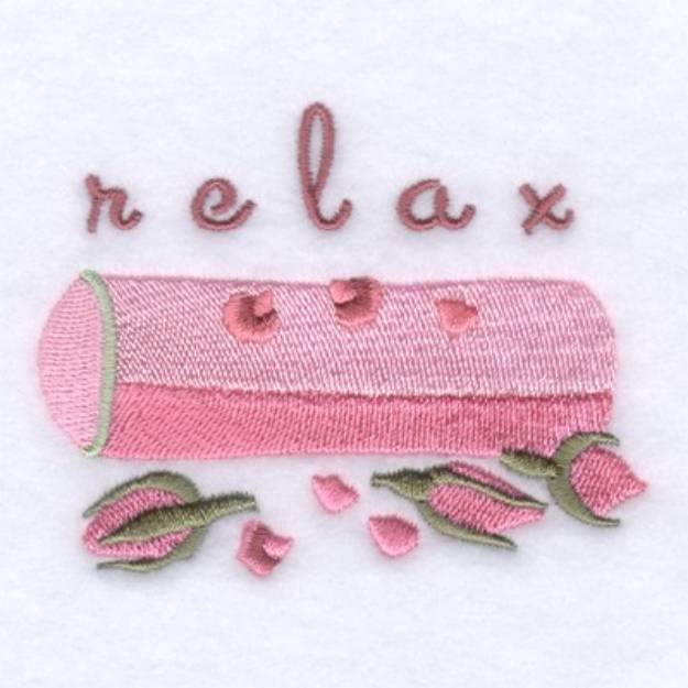 Picture of Relax Pillow Machine Embroidery Design
