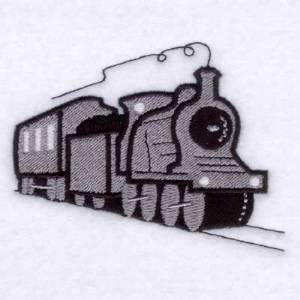 Picture of Antique Train 1 Machine Embroidery Design