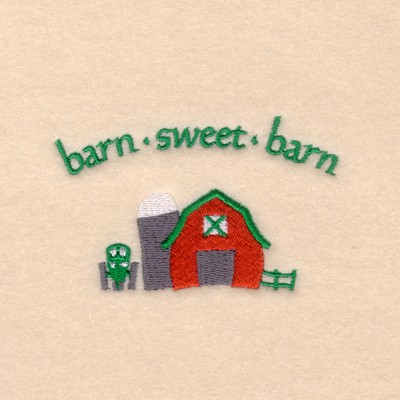 Barn Sweet Barn Machine Embroidery Design