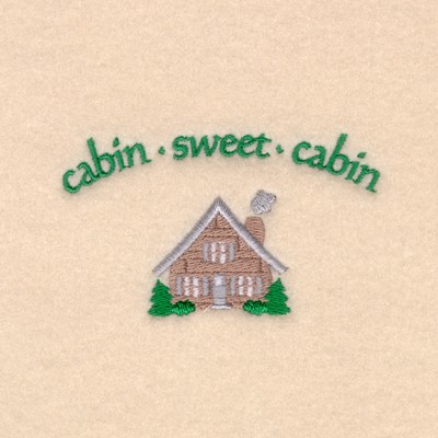 Cabin Sweet Cabin Machine Embroidery Design