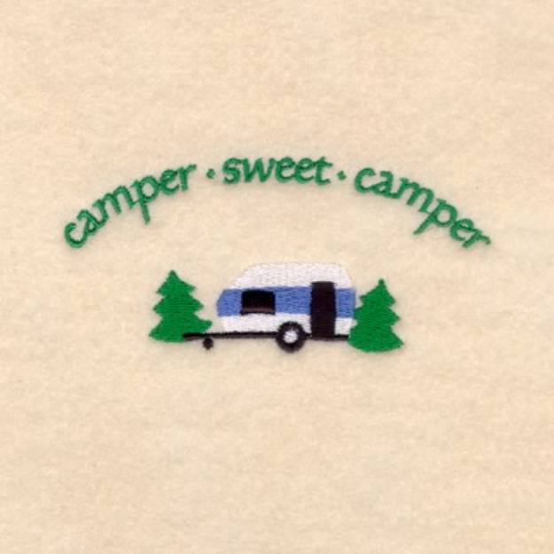 Picture of Camper Sweet Camper Machine Embroidery Design