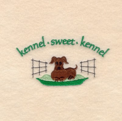 Kennel Sweet Kennel Machine Embroidery Design