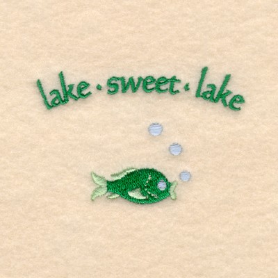 Lake Sweet Lake Machine Embroidery Design
