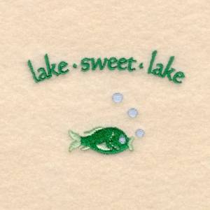 Picture of Lake Sweet Lake Machine Embroidery Design