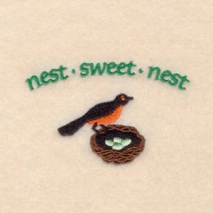 Picture of Nest Sweet Nest Machine Embroidery Design