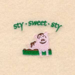 Picture of Sty Sweet Sty Machine Embroidery Design