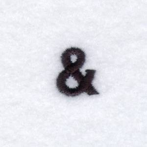 Picture of Ampersand  Block Font Machine Embroidery Design