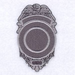 Picture of PD Ornate Eagle Badge Machine Embroidery Design