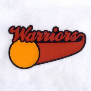 Picture of Warriors 3 Color Applique Machine Embroidery Design