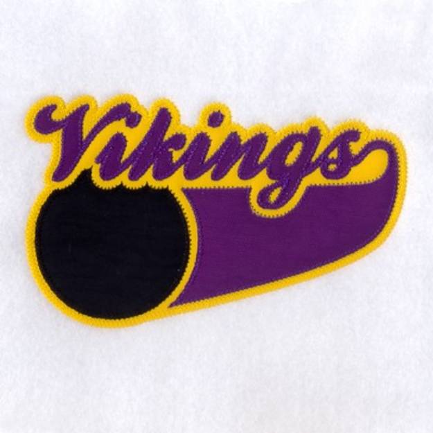 Picture of Vikings 3 Color Applique Machine Embroidery Design