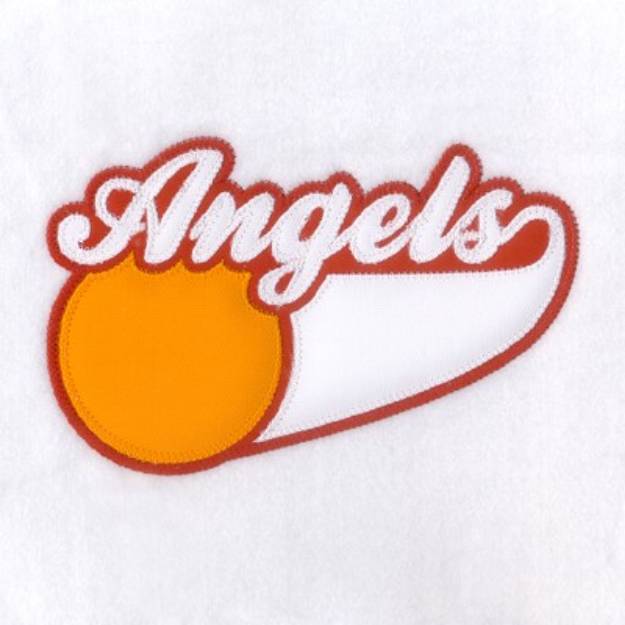 Picture of Angels Mascot Applique Machine Embroidery Design