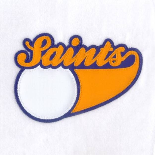 Picture of Saints 3 Color Applique Machine Embroidery Design