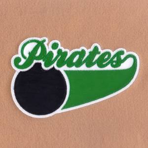 Picture of Pirates 3 Color Applique Machine Embroidery Design