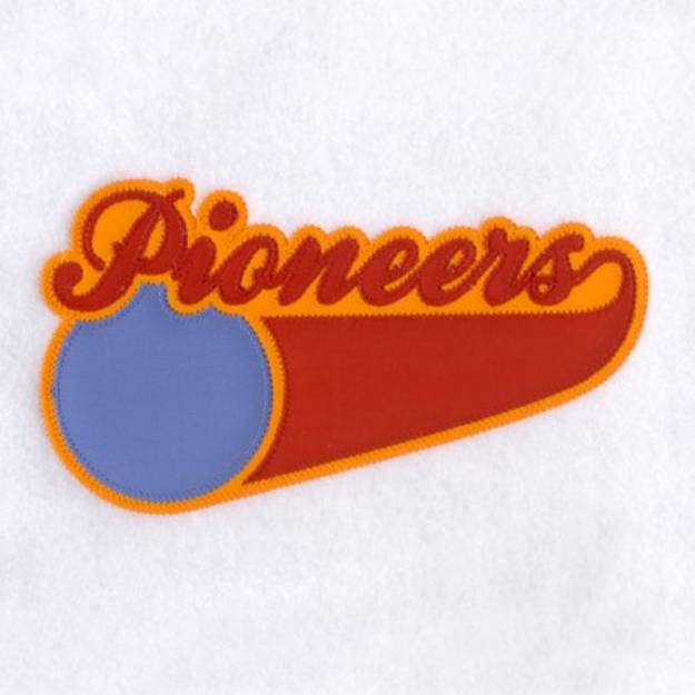 Picture of Pioneers 3 Color Applique Machine Embroidery Design