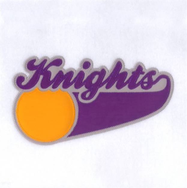 Picture of Knights 3 Color Applique Machine Embroidery Design