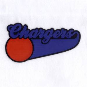 Picture of Chargers 3 Color Applique Machine Embroidery Design