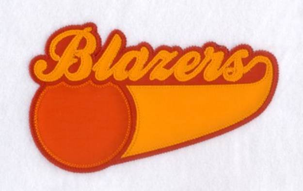 Picture of Blazers 3 Color Applique Machine Embroidery Design