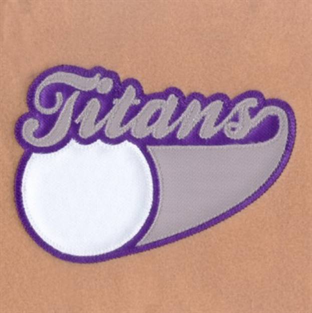 Picture of Titans 3 Color Applique Machine Embroidery Design