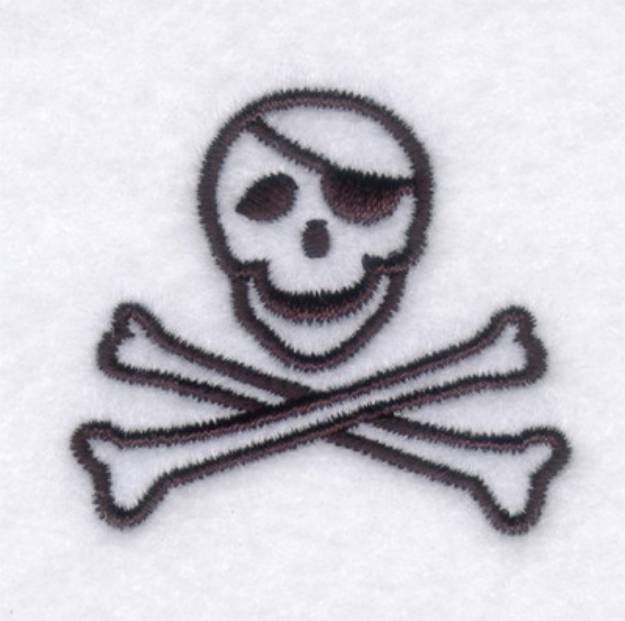 Picture of Pirate Emblem Machine Embroidery Design