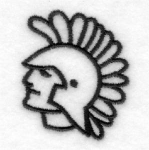 Picture of Spartan Emblem Machine Embroidery Design