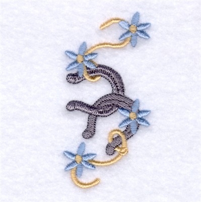Country Horseshoes Single Machine Embroidery Design